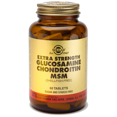 Solgar Glucosamine Chondroitin MSM (Extra Strength) (Shellfish-Free) tabs 60s