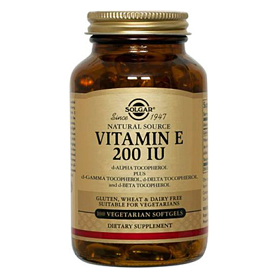 Solgar Vitamin E 200IU softgels