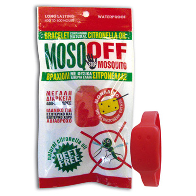 Mosqoff Εντομοαπωθητικό Βραχιόλι (Κόκκινο) 