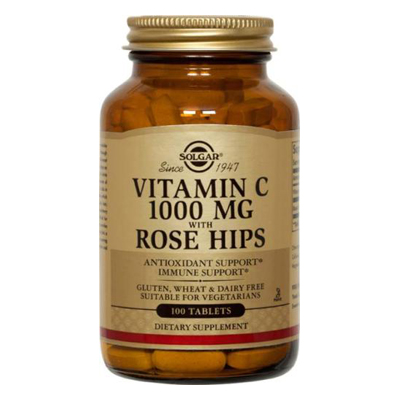Solgar Rose Hips Vitamin C 1000mg tabs 100s