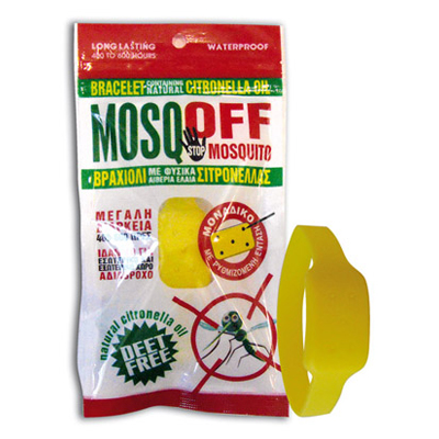 Mosqoff Εντομοαπωθητικό Βραχιόλι (Κίτρινο)