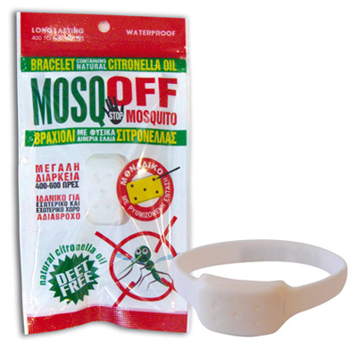 Mosqoff Εντομοαπωθητικό Βραχιόλι (Λευκό)