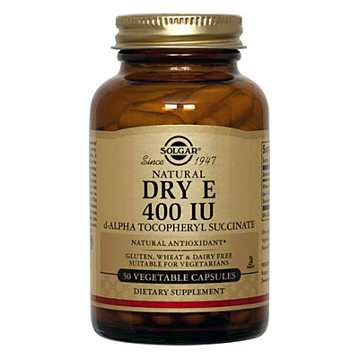 Solgar Vitamin E 400IU dry veg. caps 50s