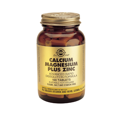 Solgar Calcium Magnesium Plus Zinc tabs 100s
