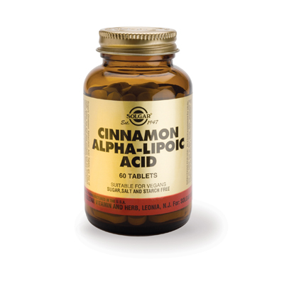 Solgar Cinnamon Alpha Lipoic Acid tabs 60s