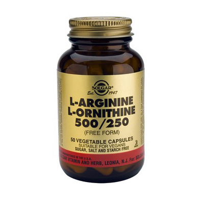 Solgar L-Arginine L-Ornithine 500/250mg veg.caps 50s