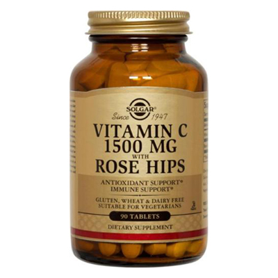 Solgar Rose Hips Vitamin C 1500mg tabs 90s