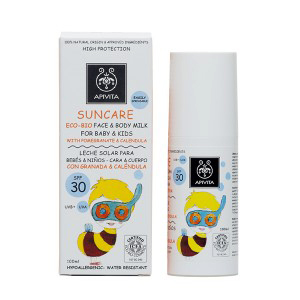 Apivita Suncare Sunscreen Eco-Bio Face & Body Milk SPF30 100ml