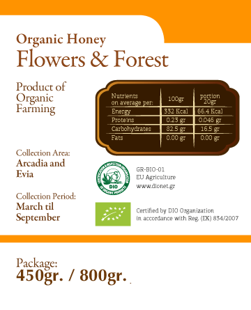 Organic Honey Flowers & Forest 