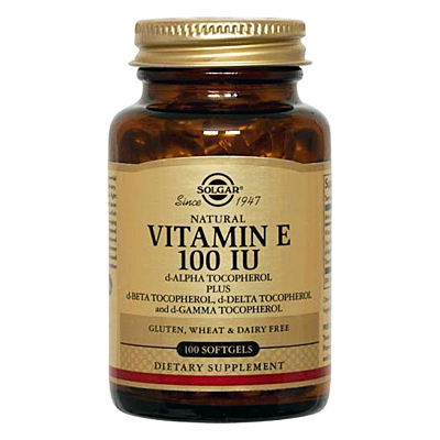 Solgar Vitamin E 100IU softgels 100s