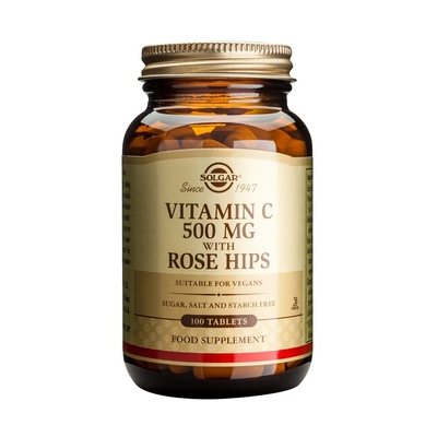 Solgar Rose Hips Vitamin C 500mg tabs 100s