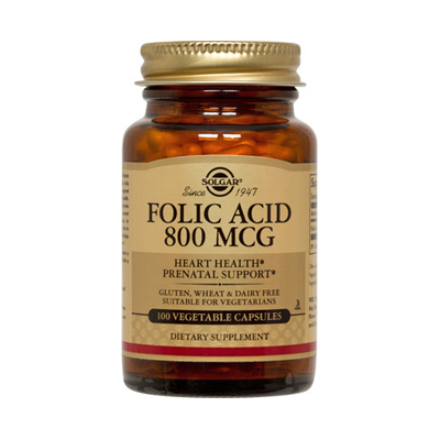 Solgar Folic Acid 800mcg tabs 100s