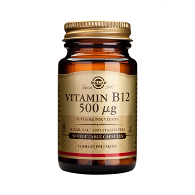 Solgar Vitamin B-12 500μg veg.caps 50s