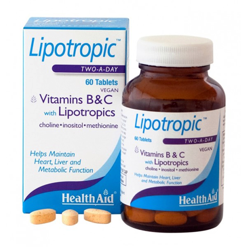 Health Aid Lipotropic with Vitamins B & C 60 Tablets