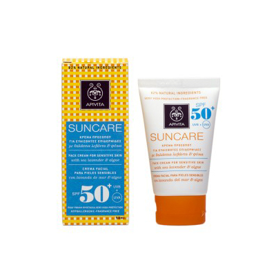 Apivita Suncare Sunscreen Face Cream for Sensitive Skin SPF50+ 50ml