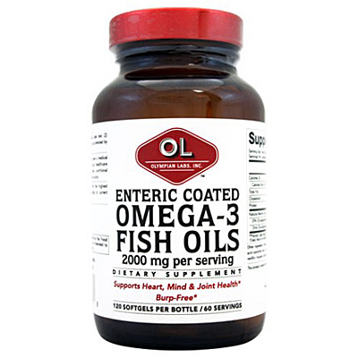 Olympian Labs Enteric Coated Omega 3 120 μαλακές κάψουλες