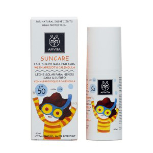 Apivita Suncare Sunscreen Face & Body Milk for Kids SPF50 100ml